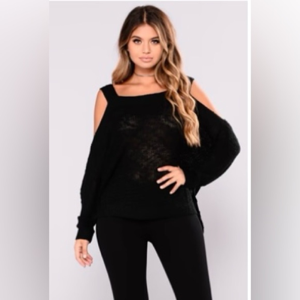 Fashion Nova cold shoulder sweater